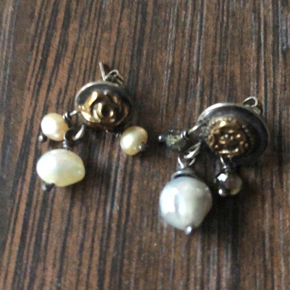 Cascade pearl drop earrings custom design
